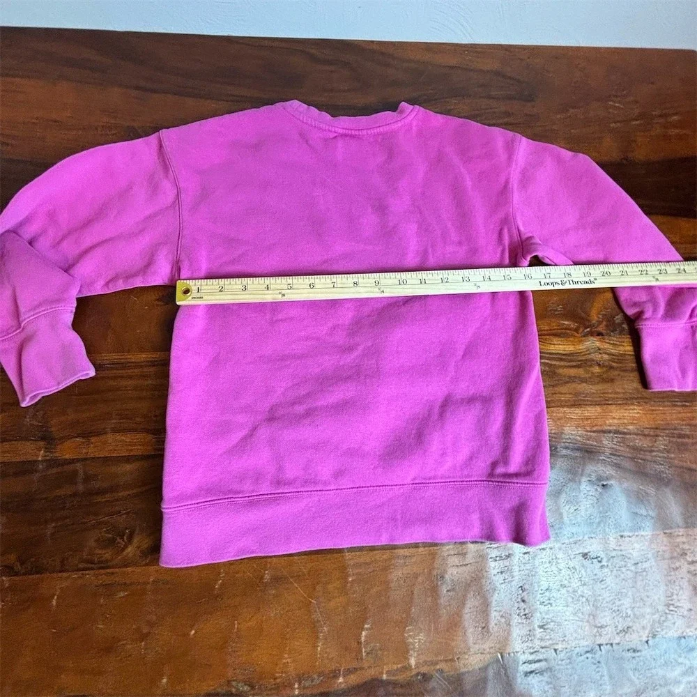 Nike Sportswear Club Fleece Girls Sweatshirt Pink Crew Neck Pullover S